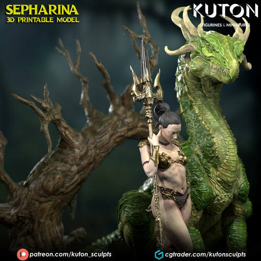 Sepharina - 3D Printed Fan Art - Full Figure (Kuton)