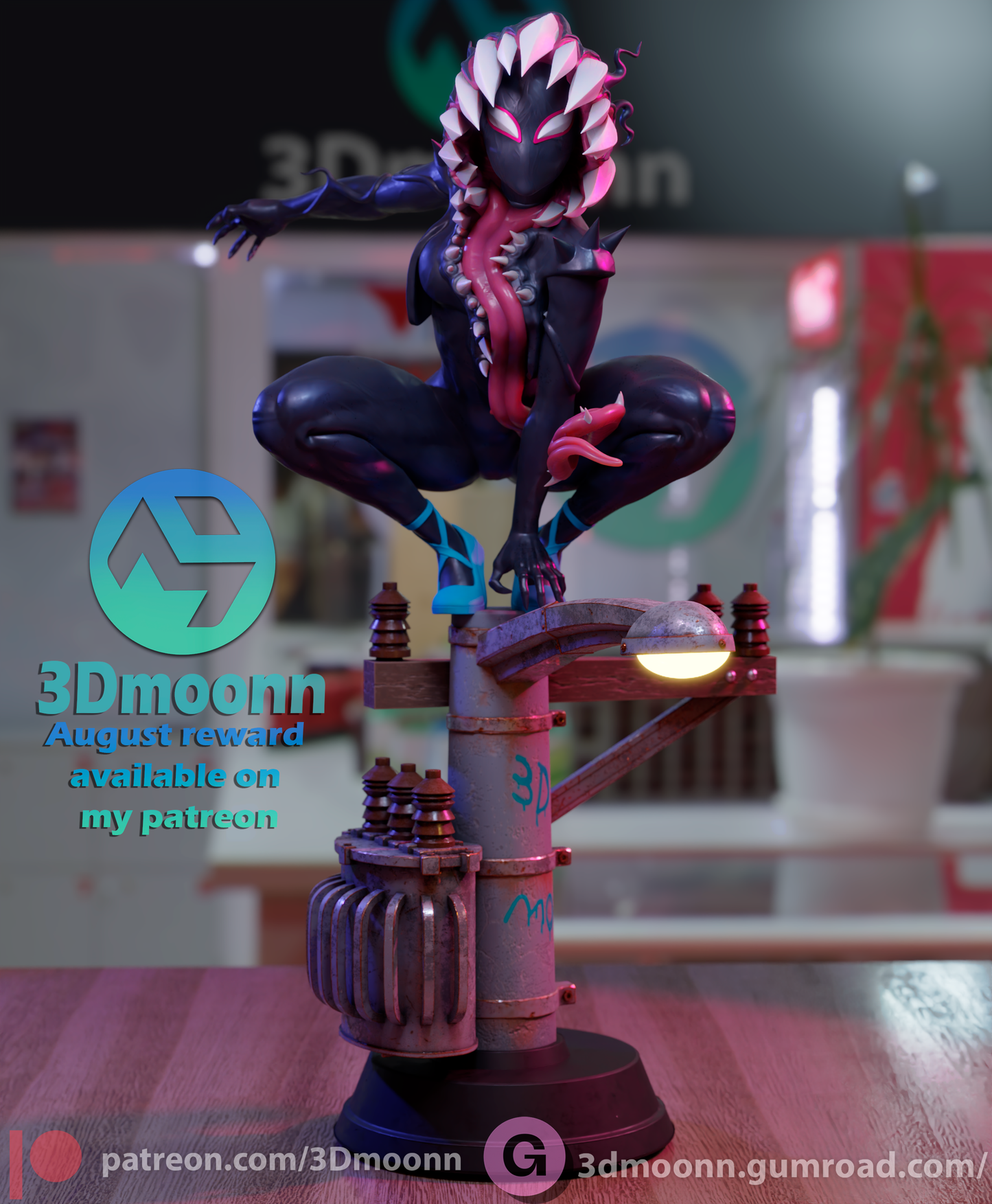 Spider Gwen & Spider Venom - 6 Scale - 3D printed Statue Model Kit - Unpainted and Unassembled