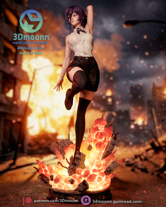 Reze (Chainsaw Man) - 3d Printed 1:6 model kit (Fan Art)