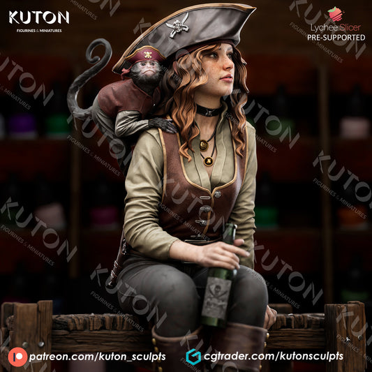 Captain Lyra 3D Printed model kit - 10th scale