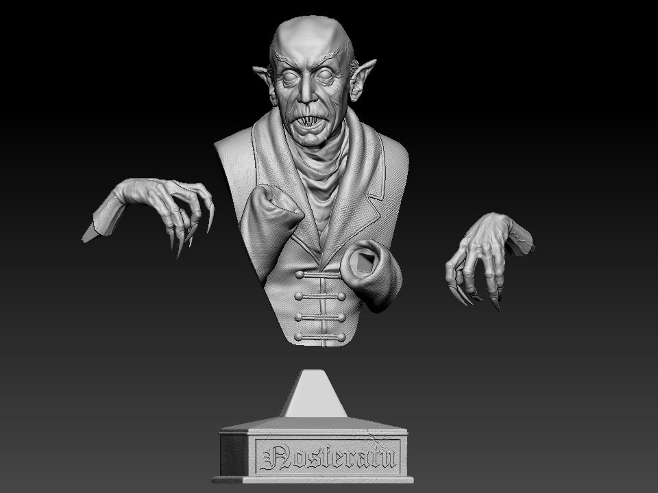 Nosferatu - 3D printed Model Statue / Bust