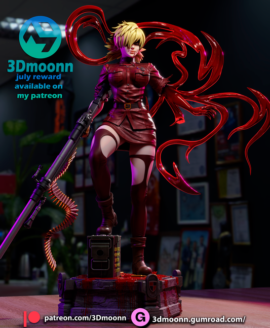 Seras Victoria (Hellsing) - 3d Printed 1:6 model kit