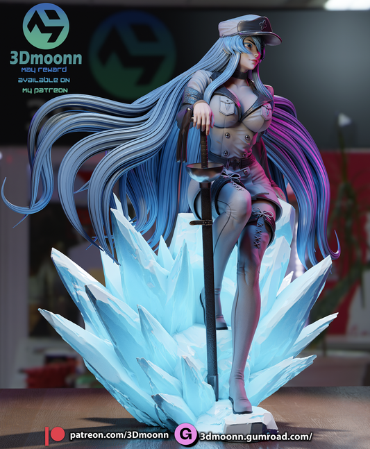 Esdeath (Akame Ga Kill) - Fan Art - 3D Print Kit