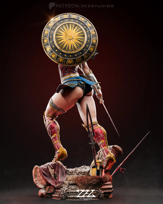 Wonder Woman Statue - Model Kit - 3D Printed Fan Art
