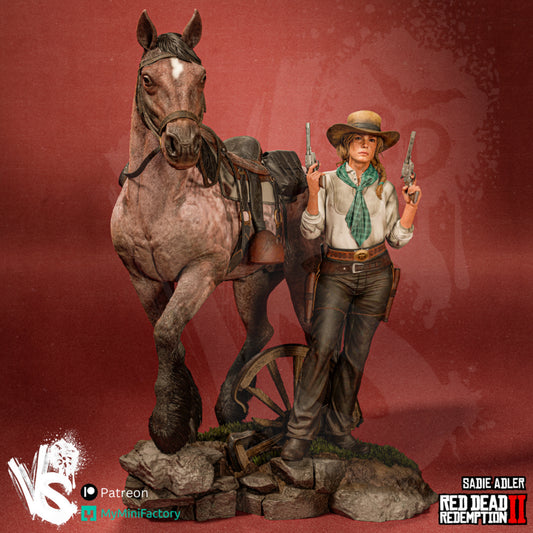Sadie Adler (Red Dead II) - 3D Model Kit - 10 Scale
