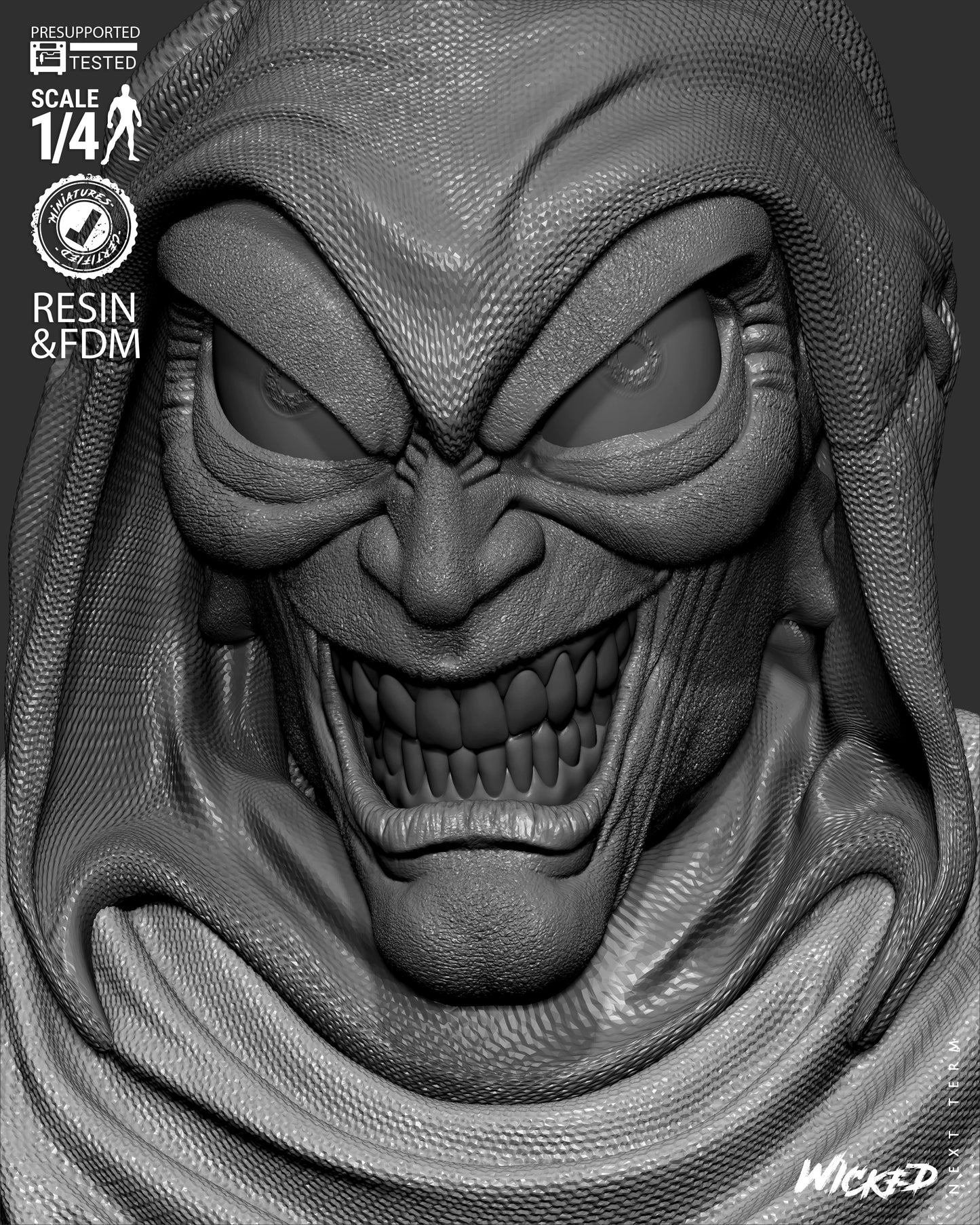 The Hobgoblin - Bust - 3d Printed Model Kit