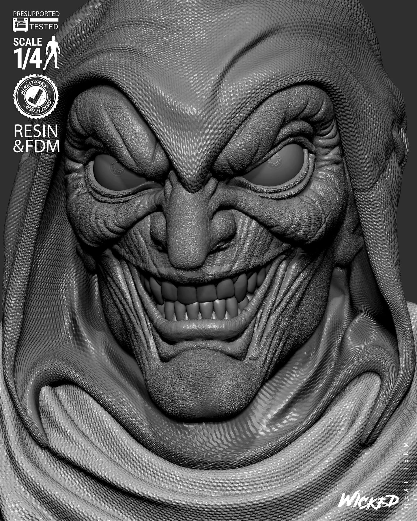 The Hobgoblin - Bust - 3d Printed Model Kit