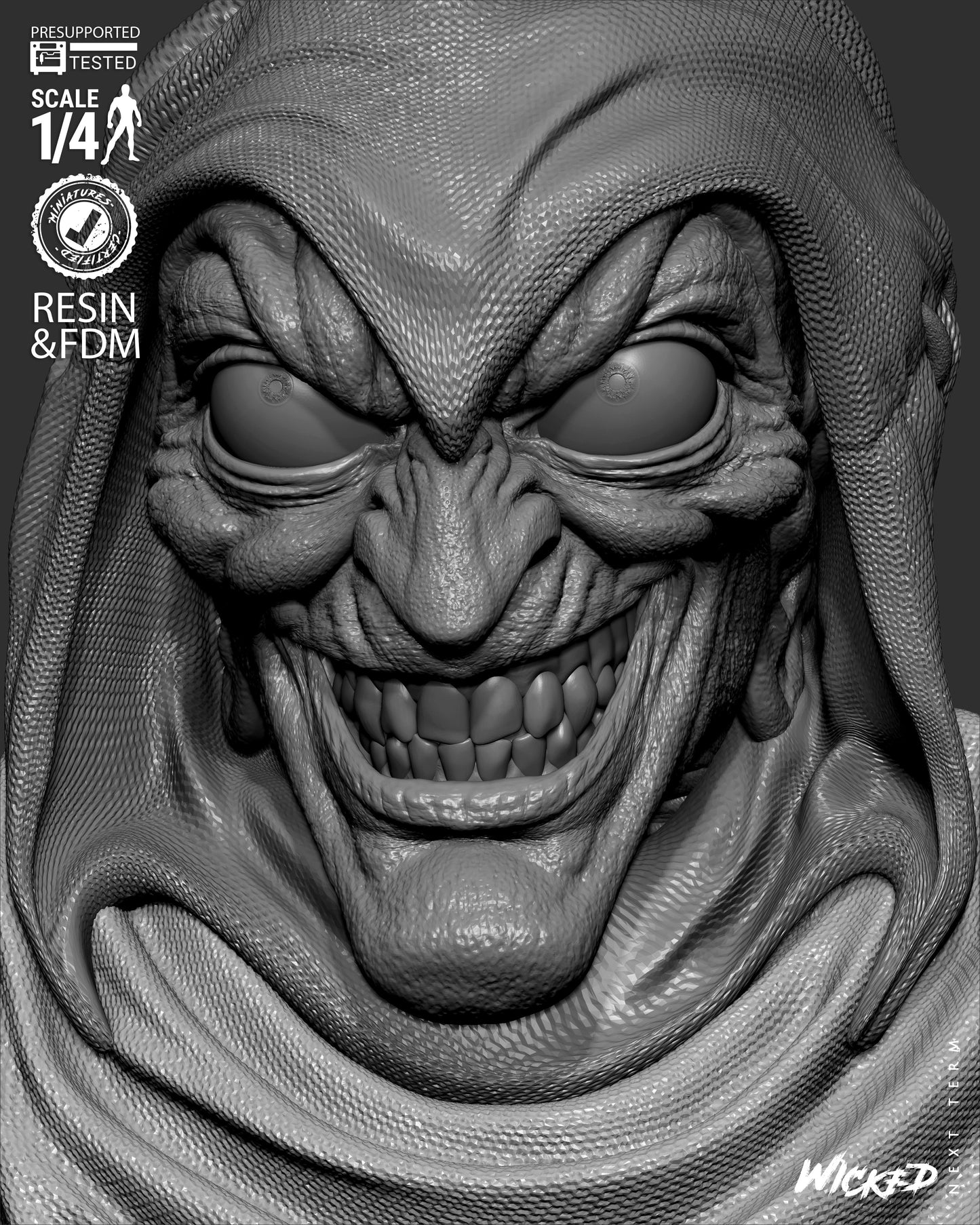 The Hobgoblin - Bust - 3d Printed Model Kit