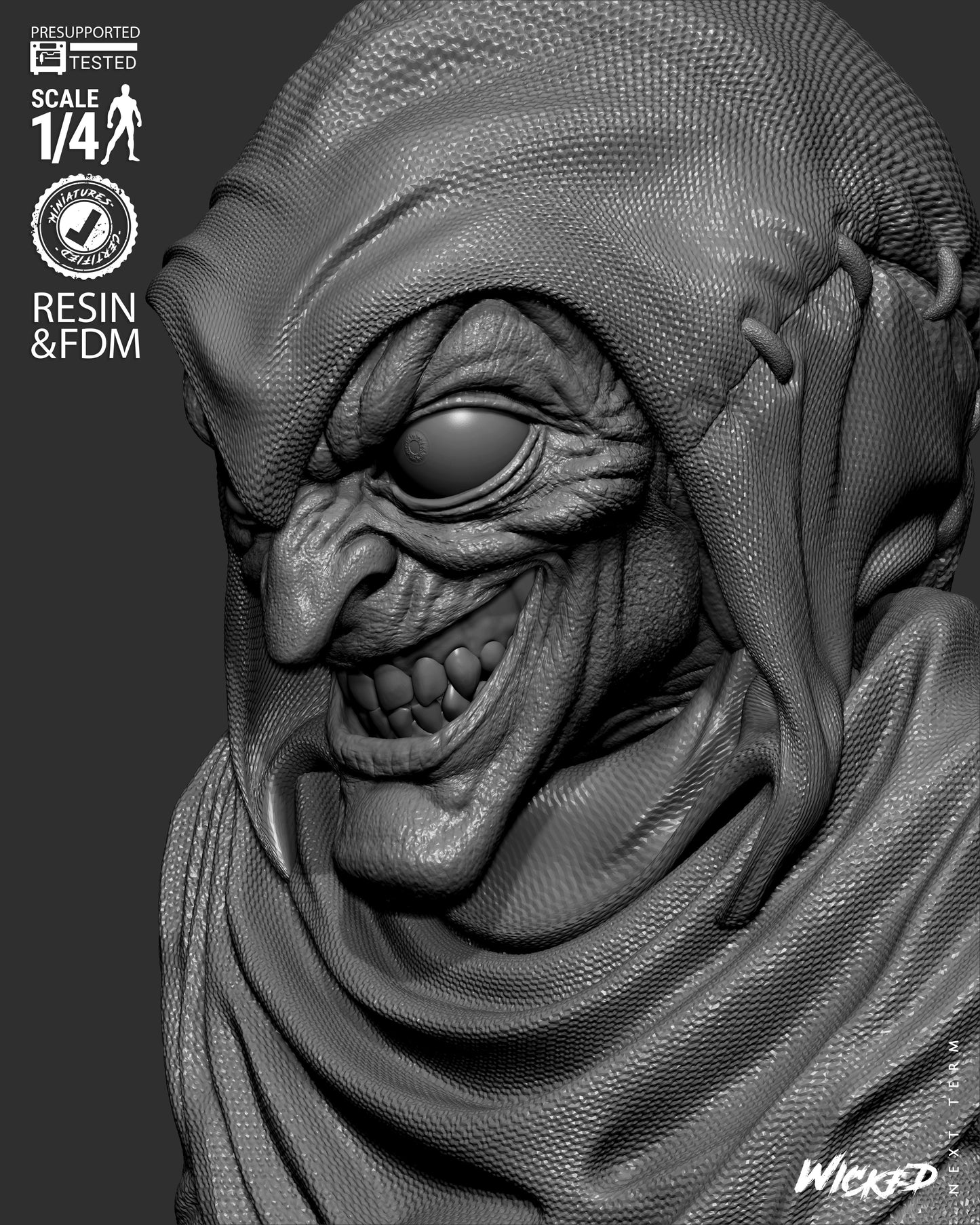 The Hobgoblin - Bust - 3d Printed Model Kit