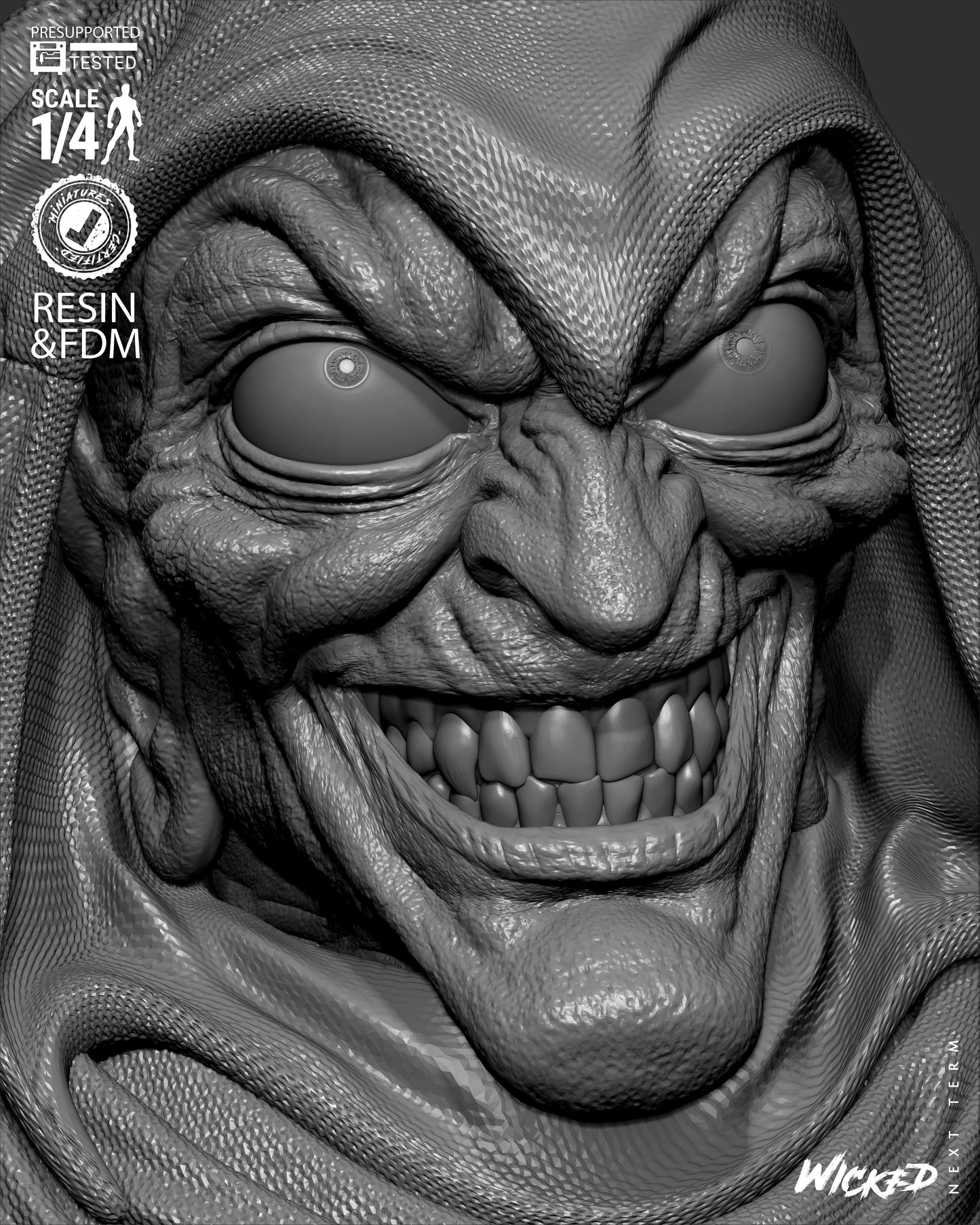 The Hobgoblin - Bust - 3d Printed Model Kit