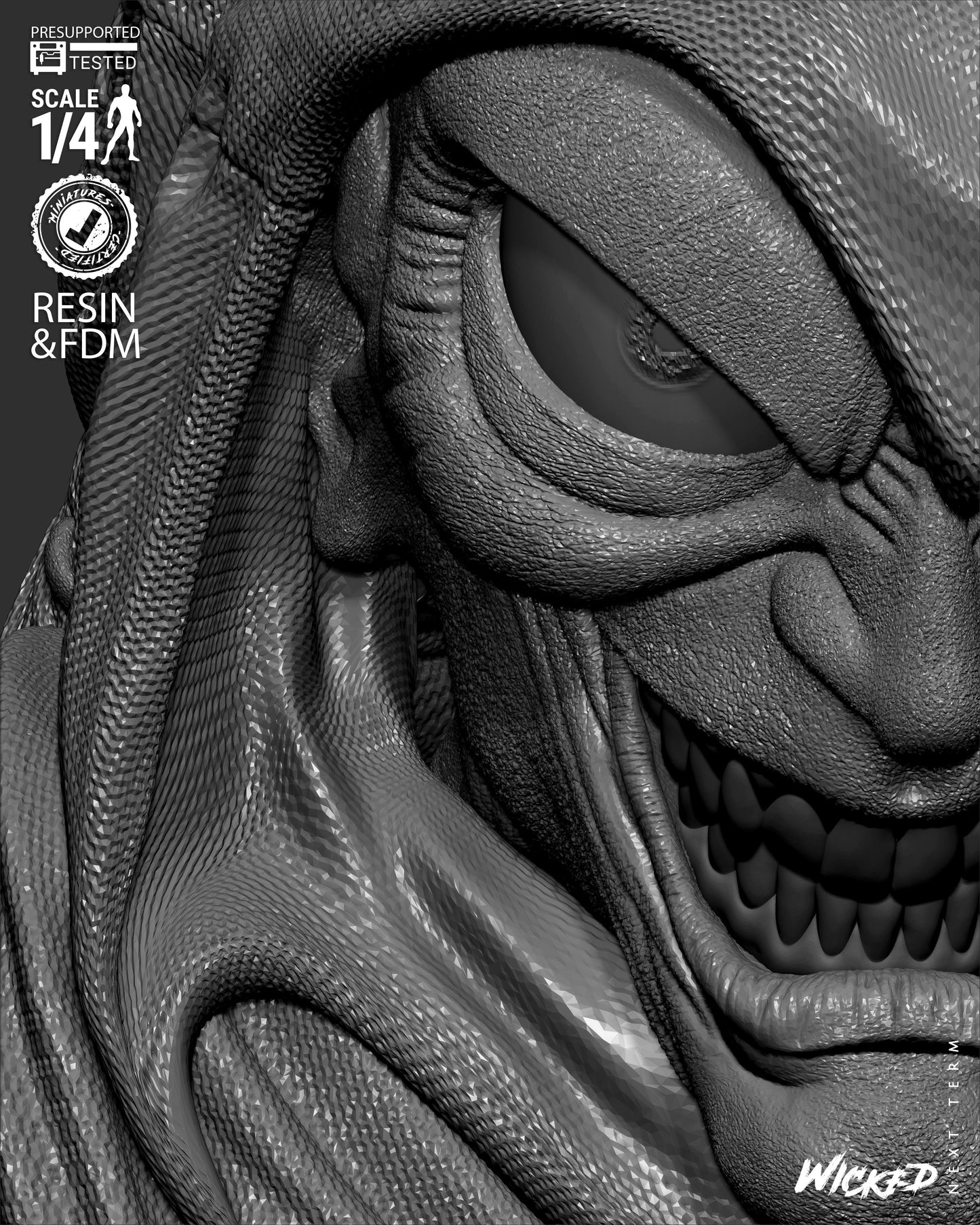 The Hobgoblin - Bust - 3d Printed Model Kit