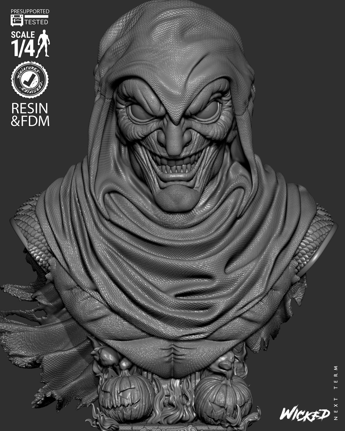 The Hobgoblin - Bust - 3d Printed Model Kit