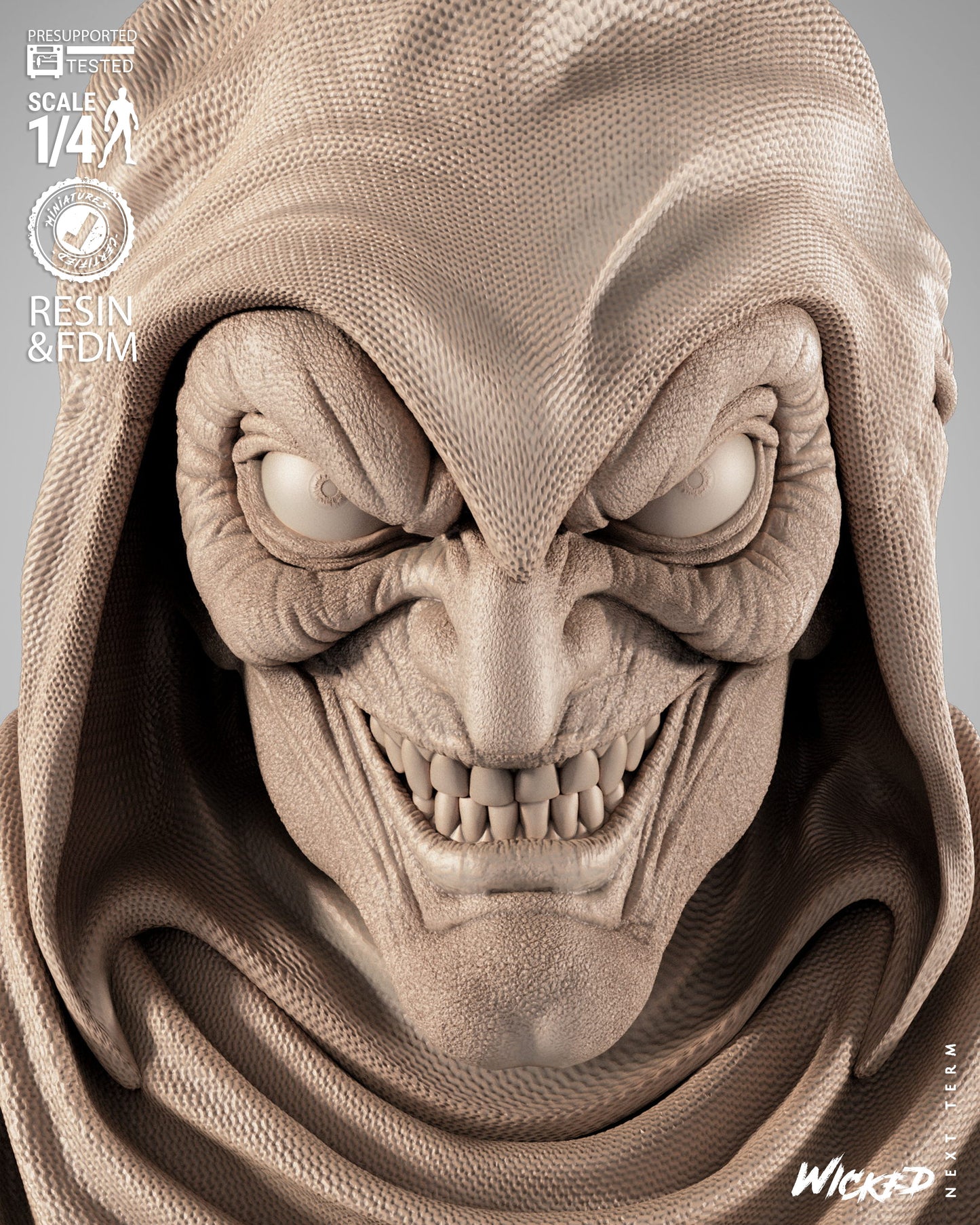 The Hobgoblin - Bust - 3d Printed Model Kit
