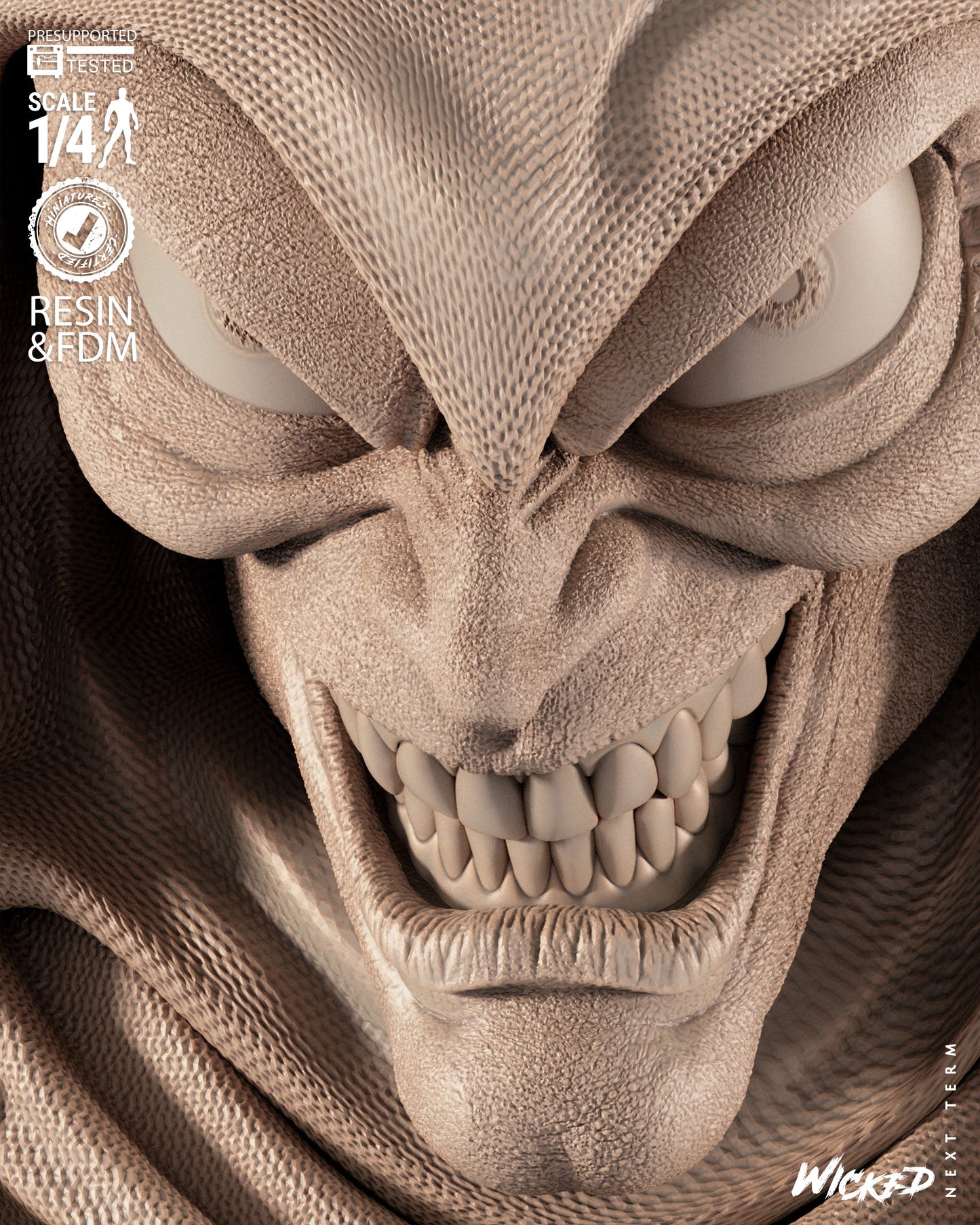 The Hobgoblin - Bust - 3d Printed Model Kit