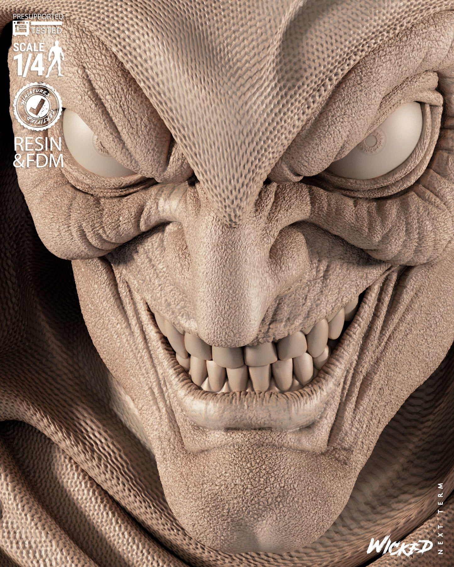 The Hobgoblin - Bust - 3d Printed Model Kit