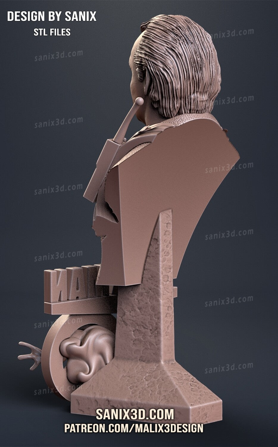 Ghostbusters (4 x busts) 3D Print model - Fan Art - 10 scale