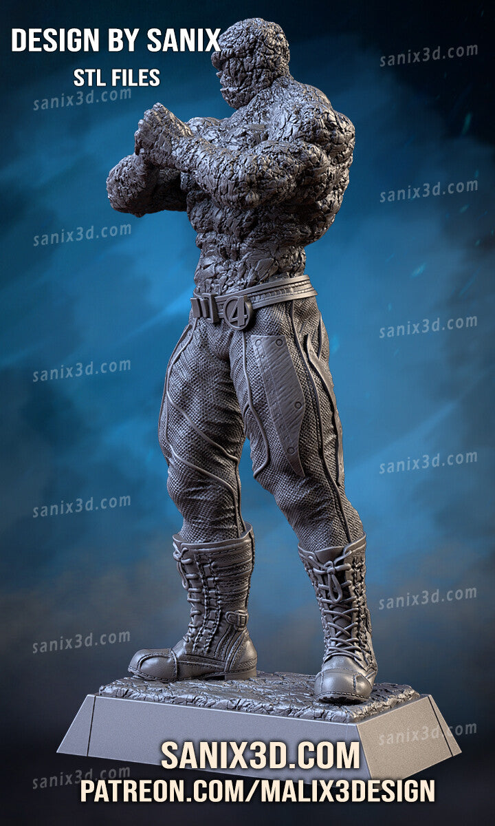 The Thing (Fantastic 4) Statue - 3D Print - Fan Art - 10 scale