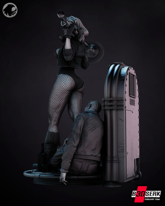 Black Canary (DC) Statue - 6 or 12 scale (320mm to 160mm) Fan Art - 3D Printed