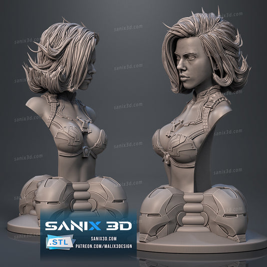 Iron Widow (Marvel) Bust - 3D Printed Model