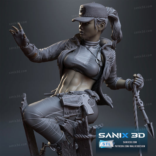 Sonya Blade (Mortal Kombat) 8th scale 325mm - 3D Printed Fan Art