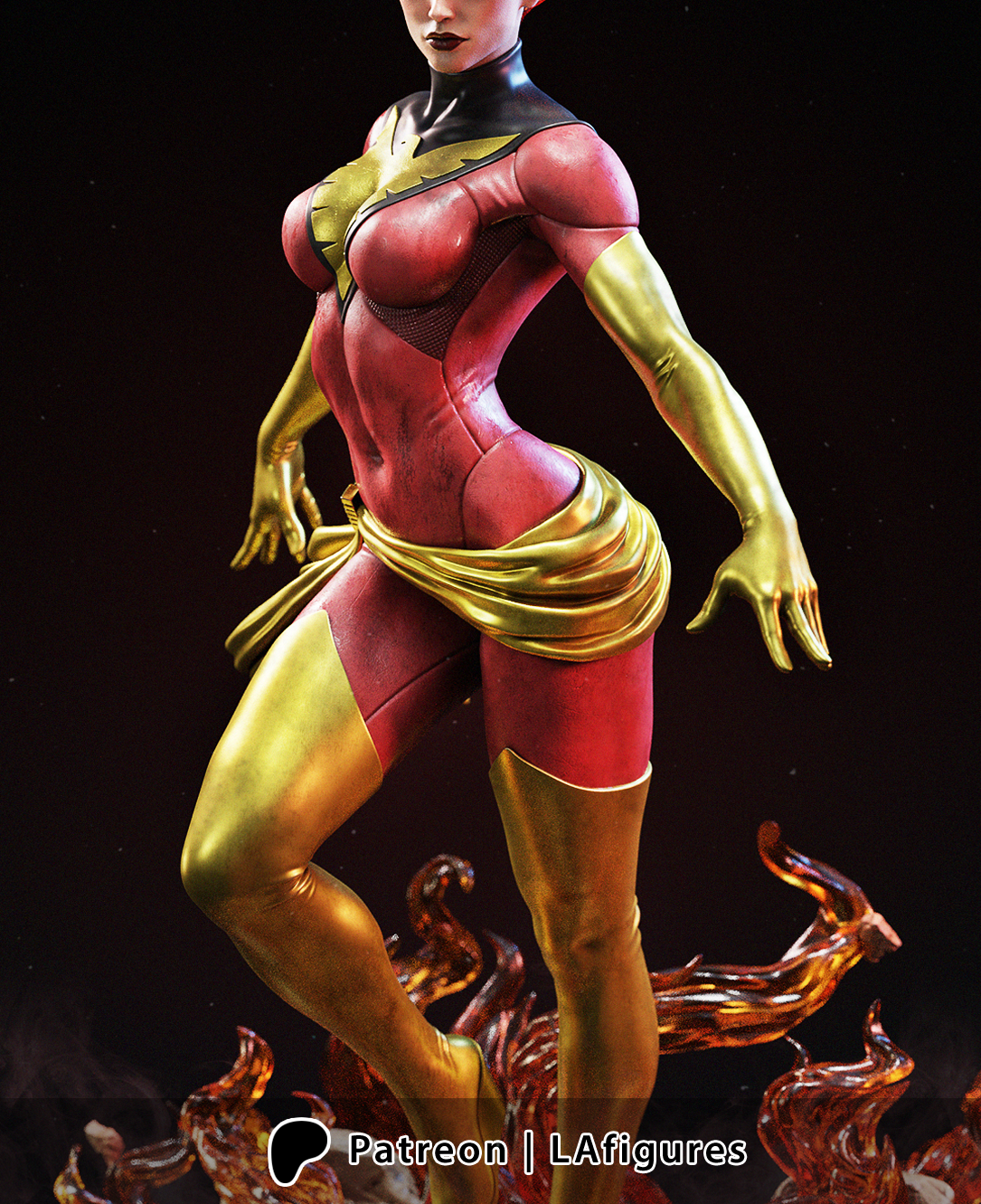 Phoenix (X-Men) Statue - Fan Art - Various scales - 3D Print Kit