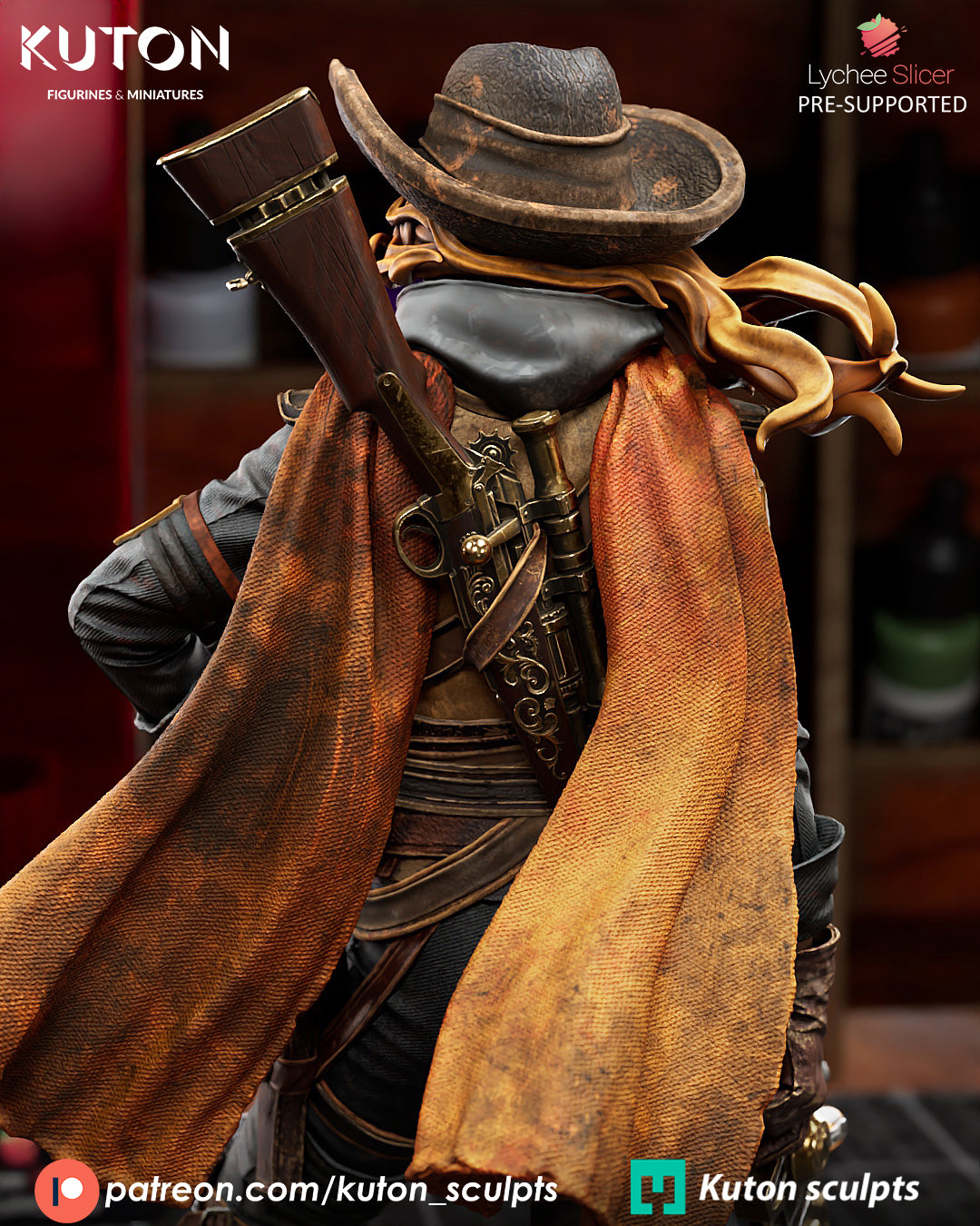 Crankshots 3d Printed Statue - 10 Scale and Miniature available
