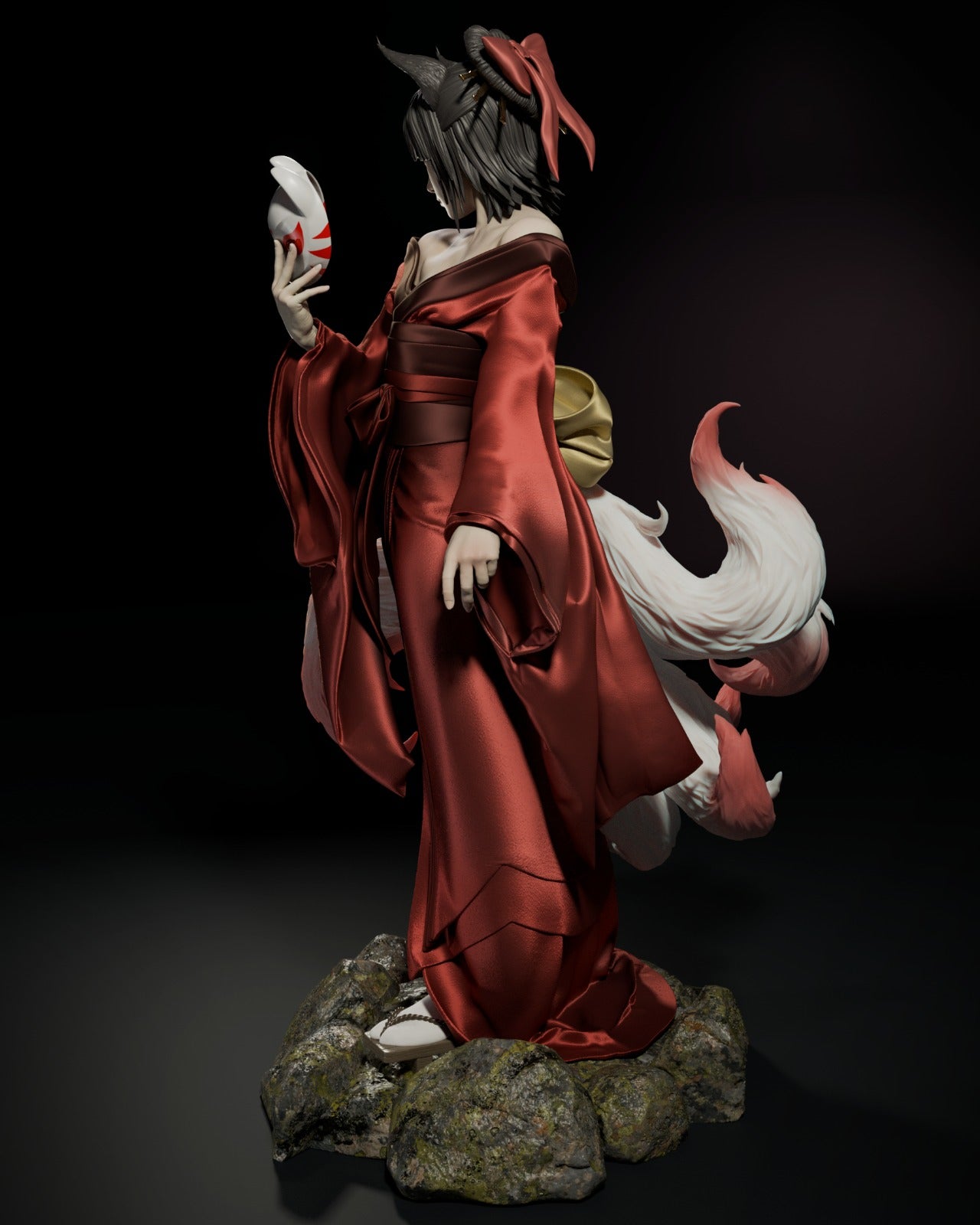 Amatersu / Kitsune (Fan Art) - 3D printed kit (CA3D)