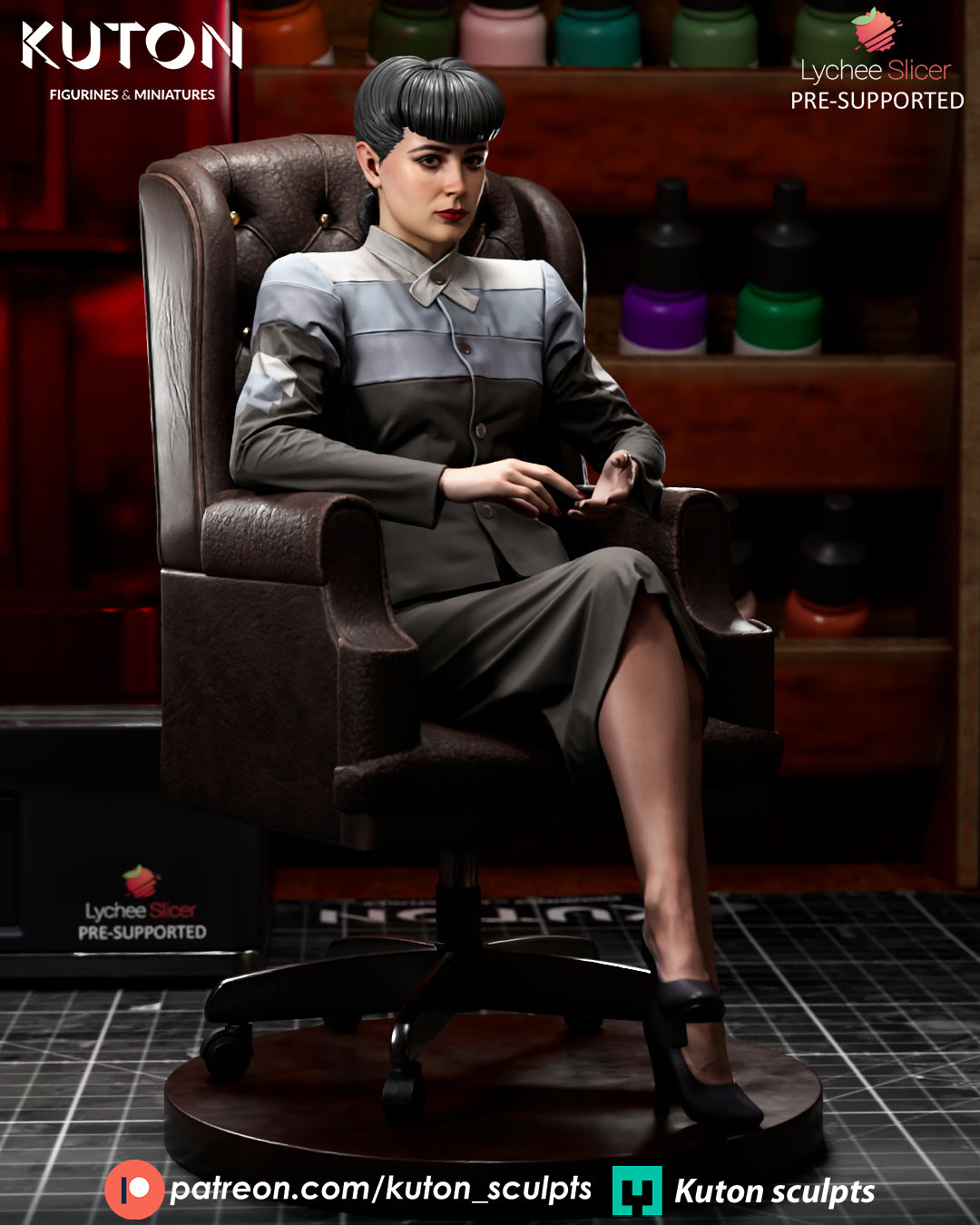 Rachael (Blade Runner) 3D Printed Model Kit - 1:10 Scale