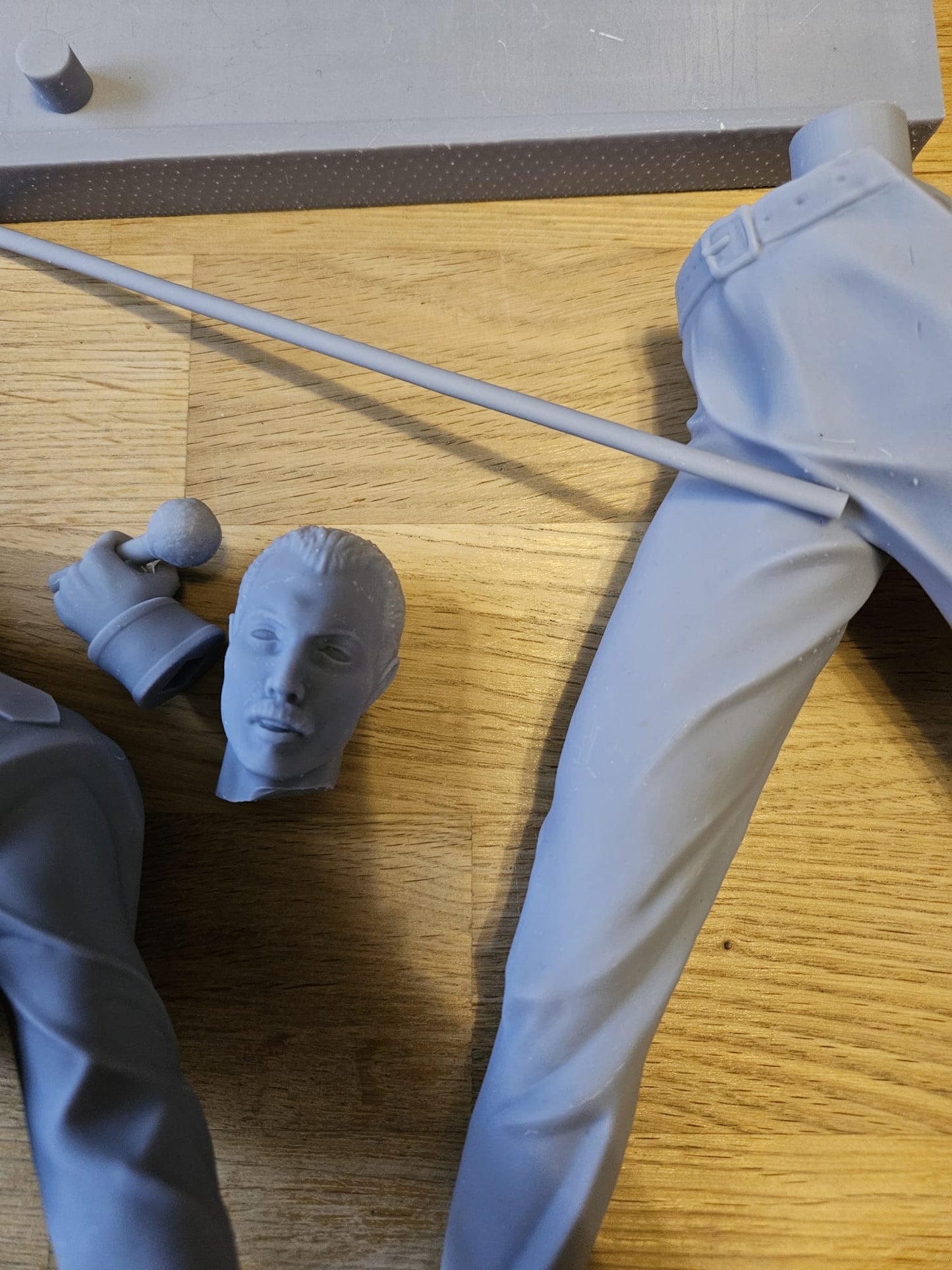 Ready to Post - Freddie Mercury Statue - Unpainted and Unassembled