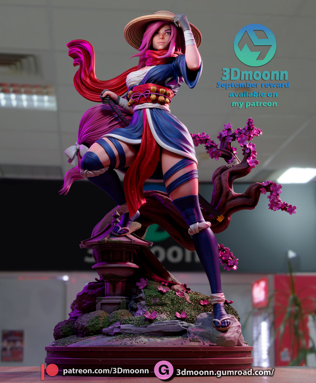 Psylocke Sculpt - 1:6 scale 3d Printed kit