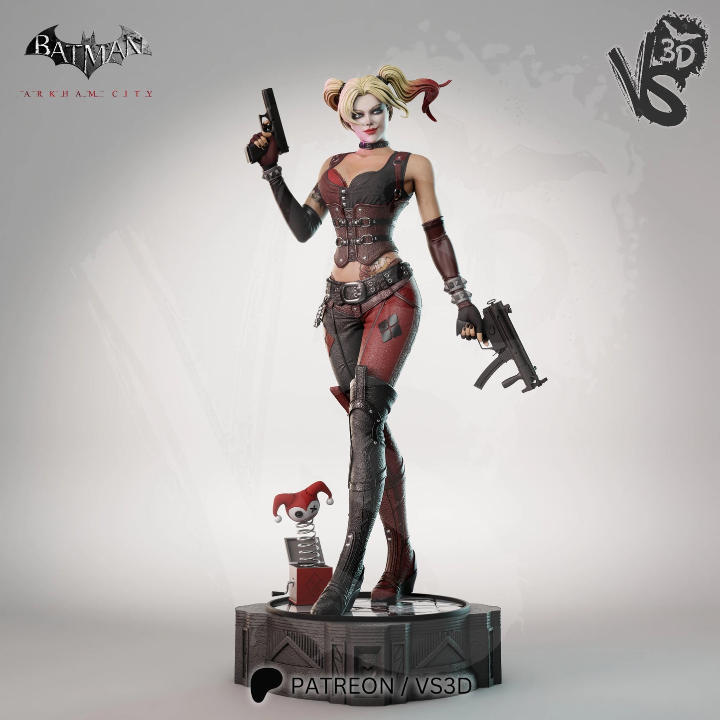 Harley Quinn (Arkham City) - Fan Art - 3D Print Kit