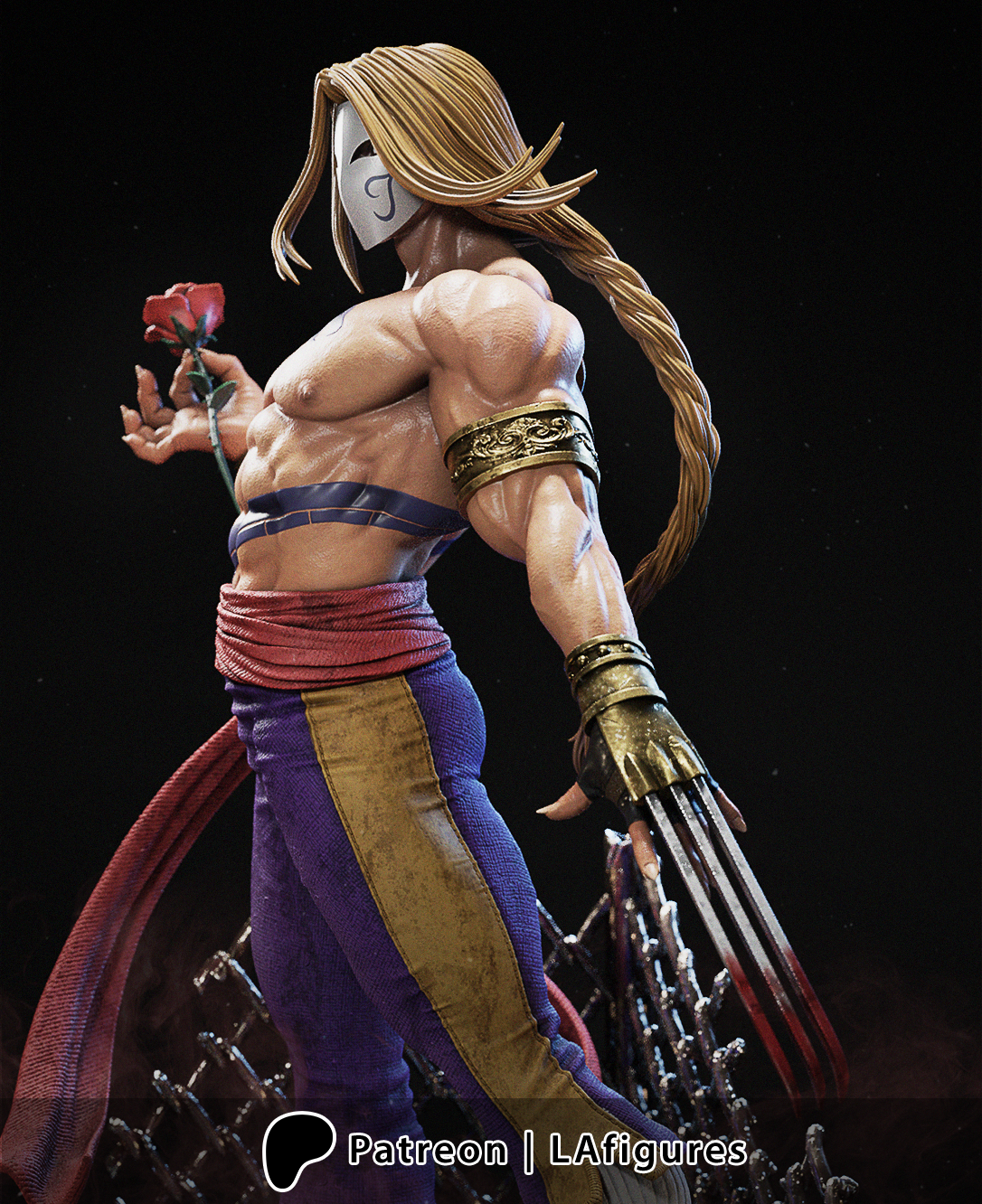 Vega (Street Fighter) Statue - Fan Art 10 scale 3D Print Kit