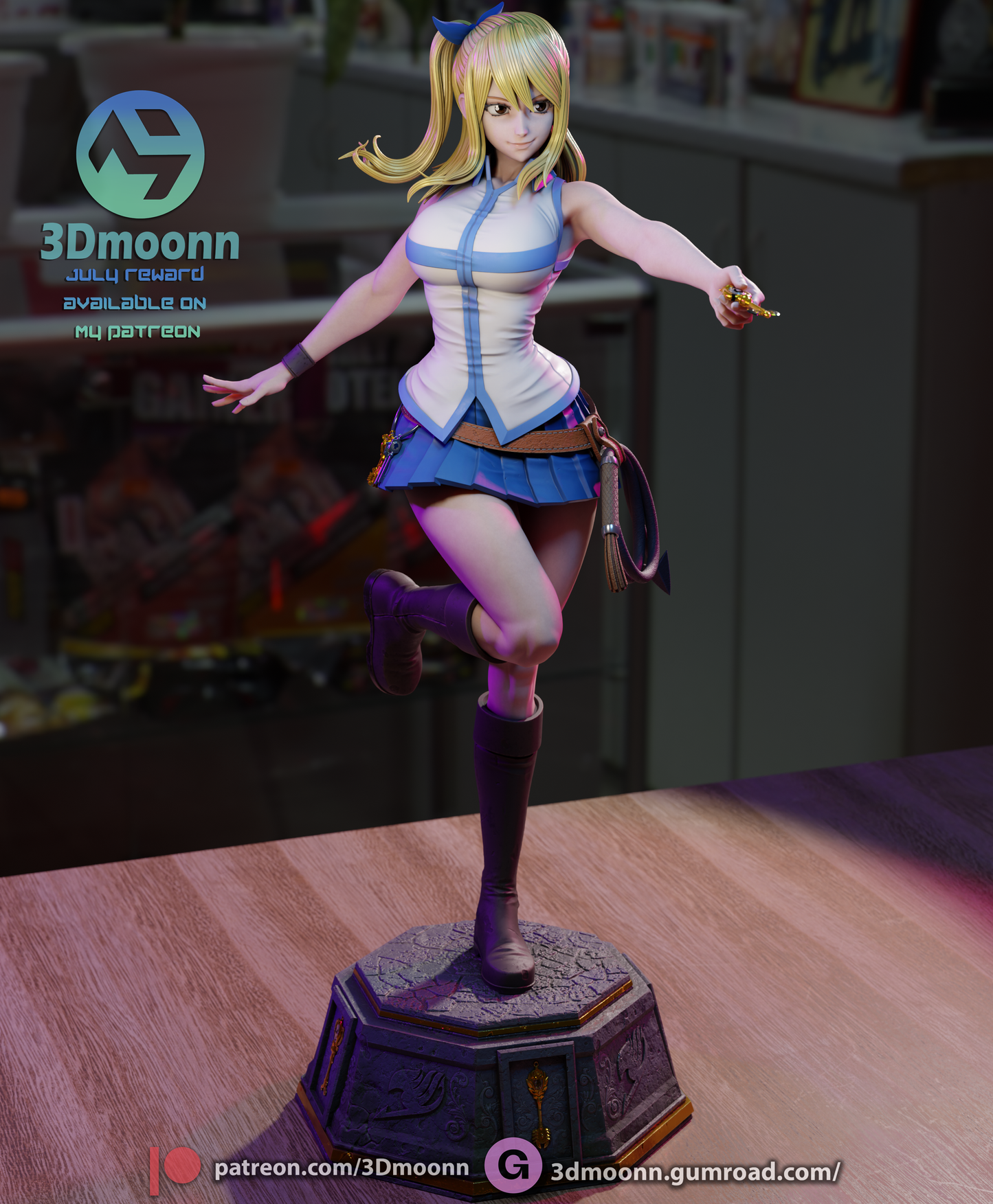 Lucy (Fairy Tail) Statue - Fan Art - 3D Print Kit