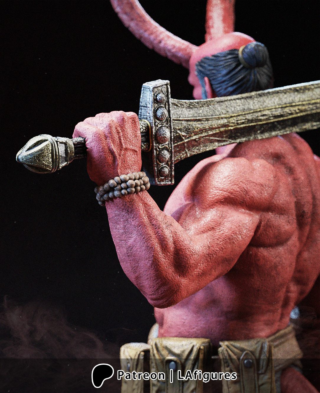 Hellboy (Sculpt) 3D Print Fan Art - 10 Scale - LA Figures