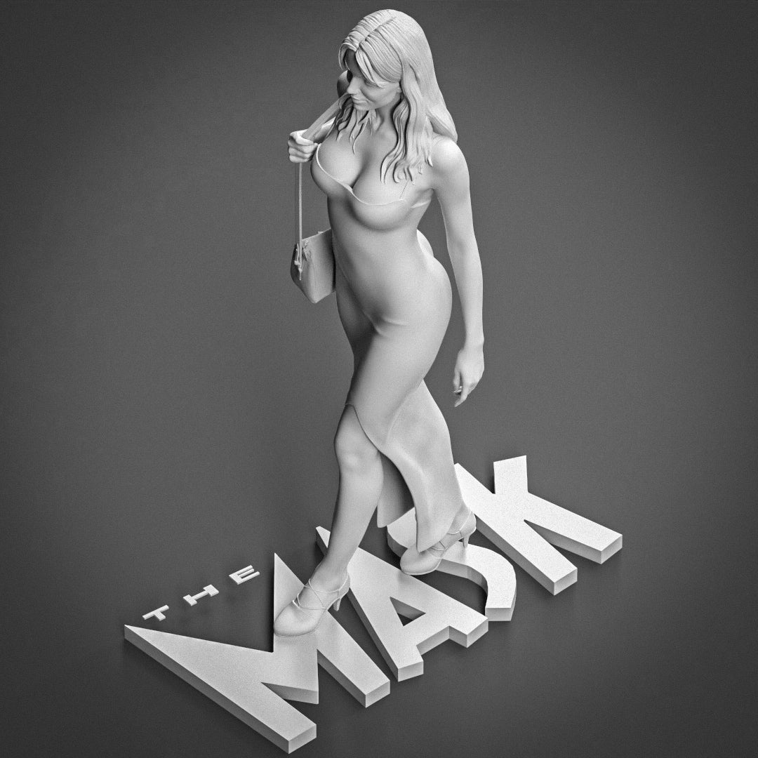 Tina Carlyle - The Mask - Cameron Diaz 3D Printed Statue - Unpainted