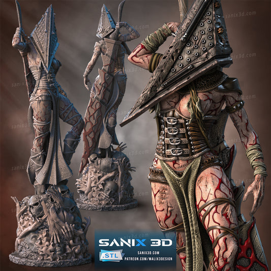 Lady Pyramid Head (Silent Hill) 10 scale (271mm) - 3D Printed Fan Art