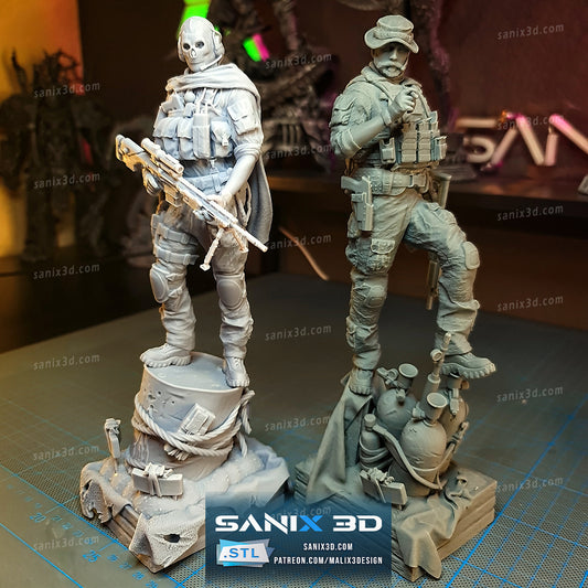 Captain Price (Call of Duty) - 3D Resin Printed - 10th scale (264mm) - Fan Art