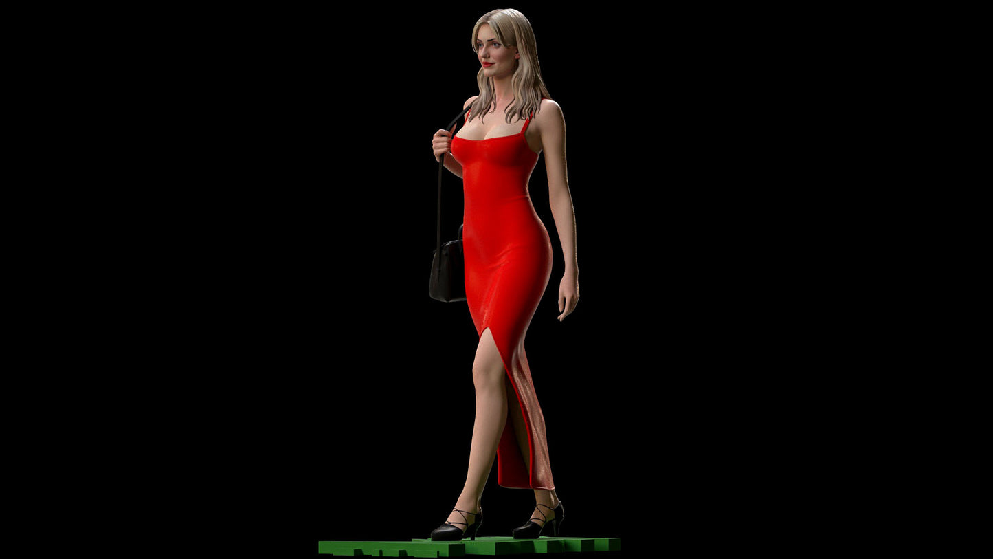 Tina Carlyle - The Mask - Cameron Diaz 3D Printed Statue - Unpainted