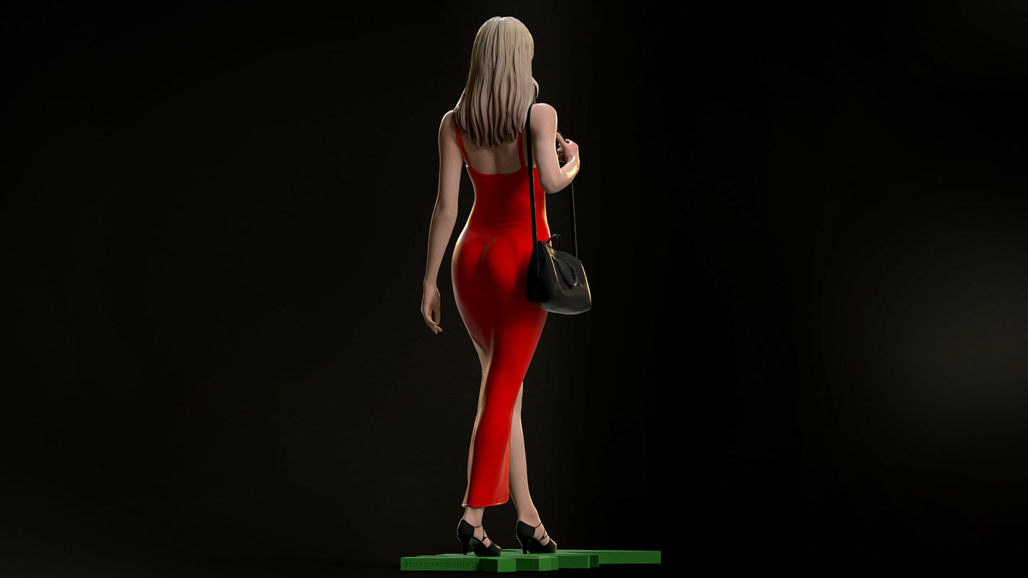 Tina Carlyle - The Mask - Cameron Diaz 3D Printed Statue - Unpainted
