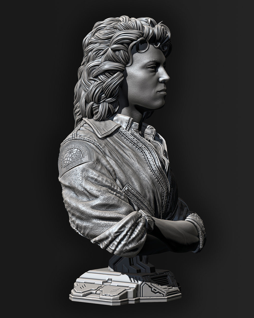Ellen Ripley (Alien) Bust - 118mm to 236mm 3D Print (Fan Art)