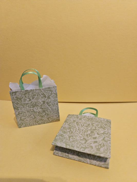 2 X Dolls Paper Shopping / Gift Bags, Barbie / Sindy 6th Scale Size