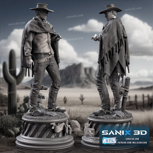 Clint Eastwood (Good, Bad and Ugly) - Fan Art - 3D Print