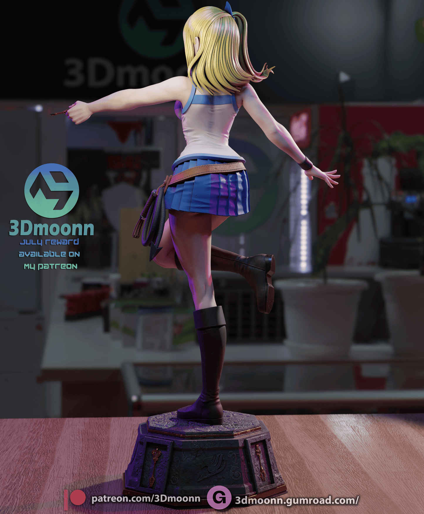 Lucy (Fairy Tail) Statue - Fan Art - 3D Print Kit