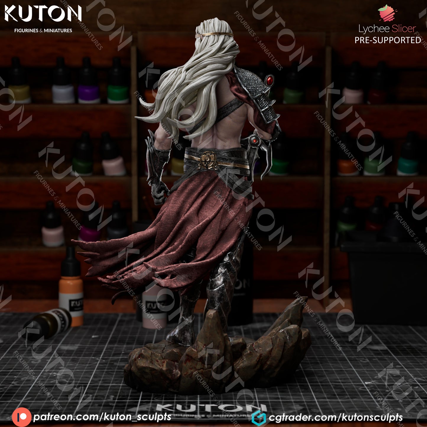 Elric 3D Printed model 195mm (1/10 scale) - Fan Art
