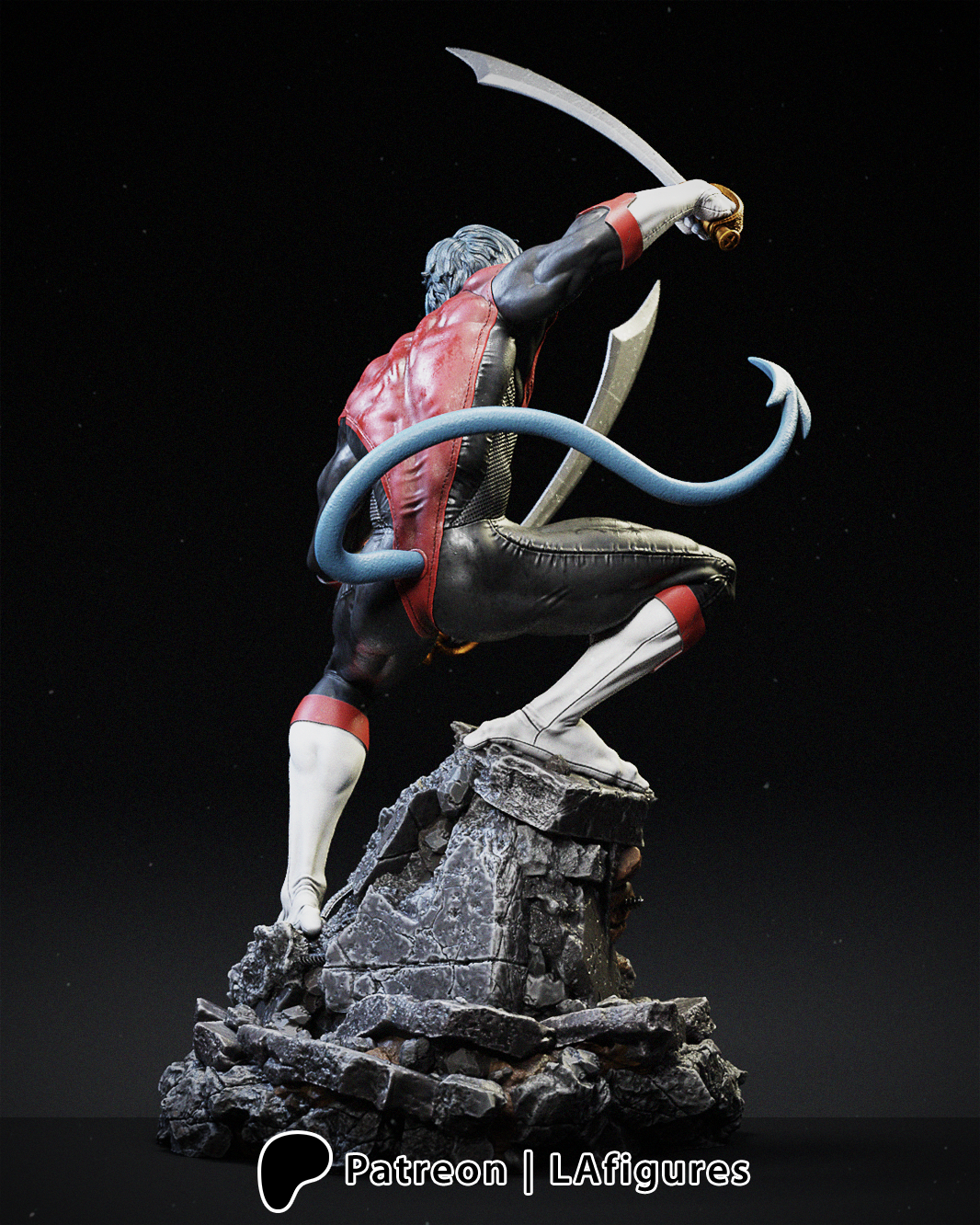Nightcrawler (X-Men) 3D Print Fan Art - 10 Scale - LA Figures