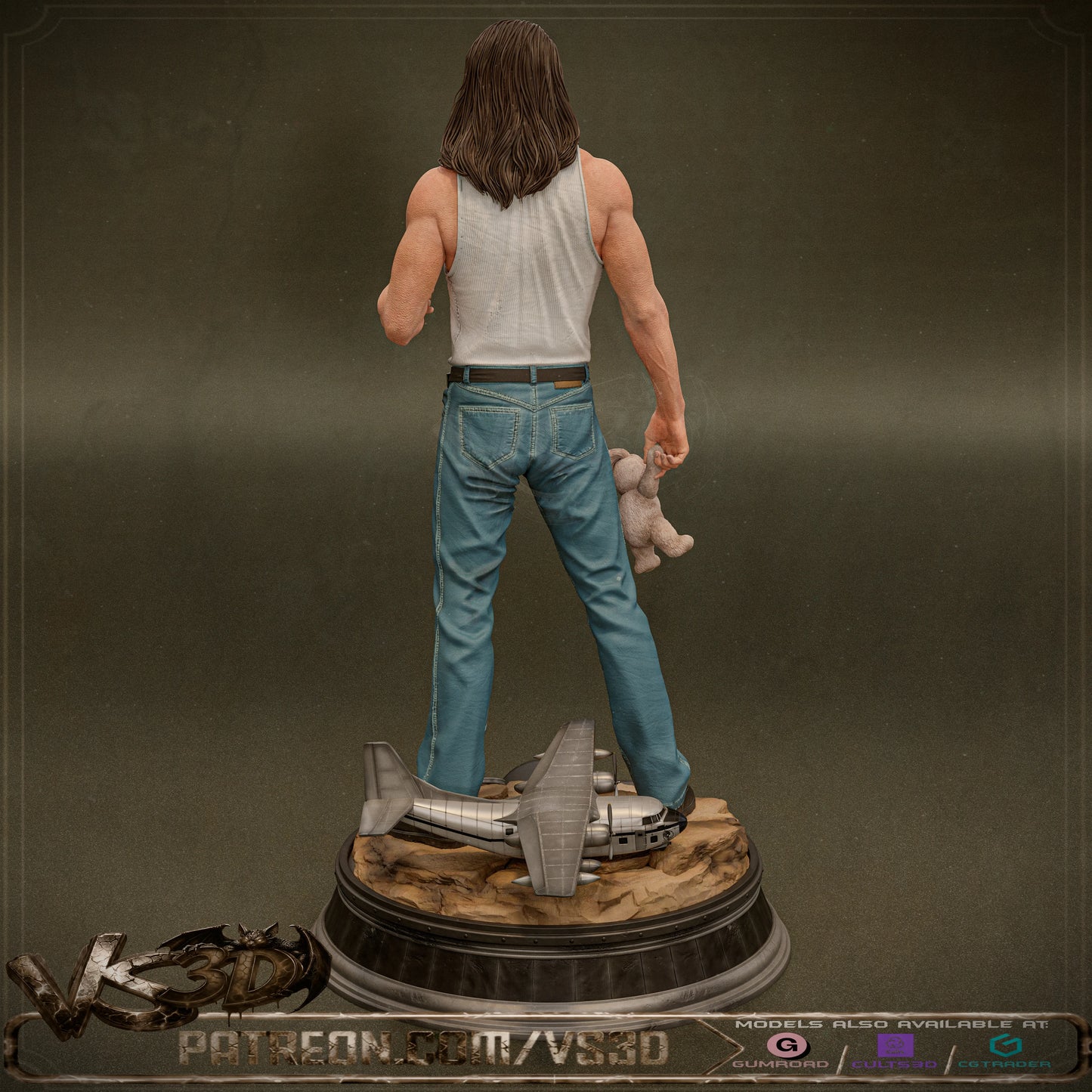 Cameron Poe - 10 Scale Model Kit Statue