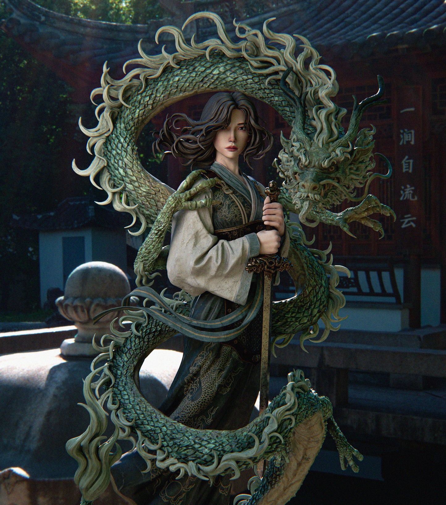 Mulan - Fan Art - 3D Print Model Kit - 1:6