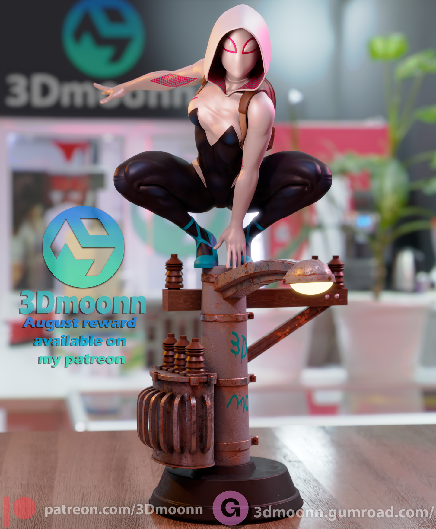 Spider Gwen & Spider Venom - 6 Scale - 3D printed Statue Model Kit - Unpainted and Unassembled