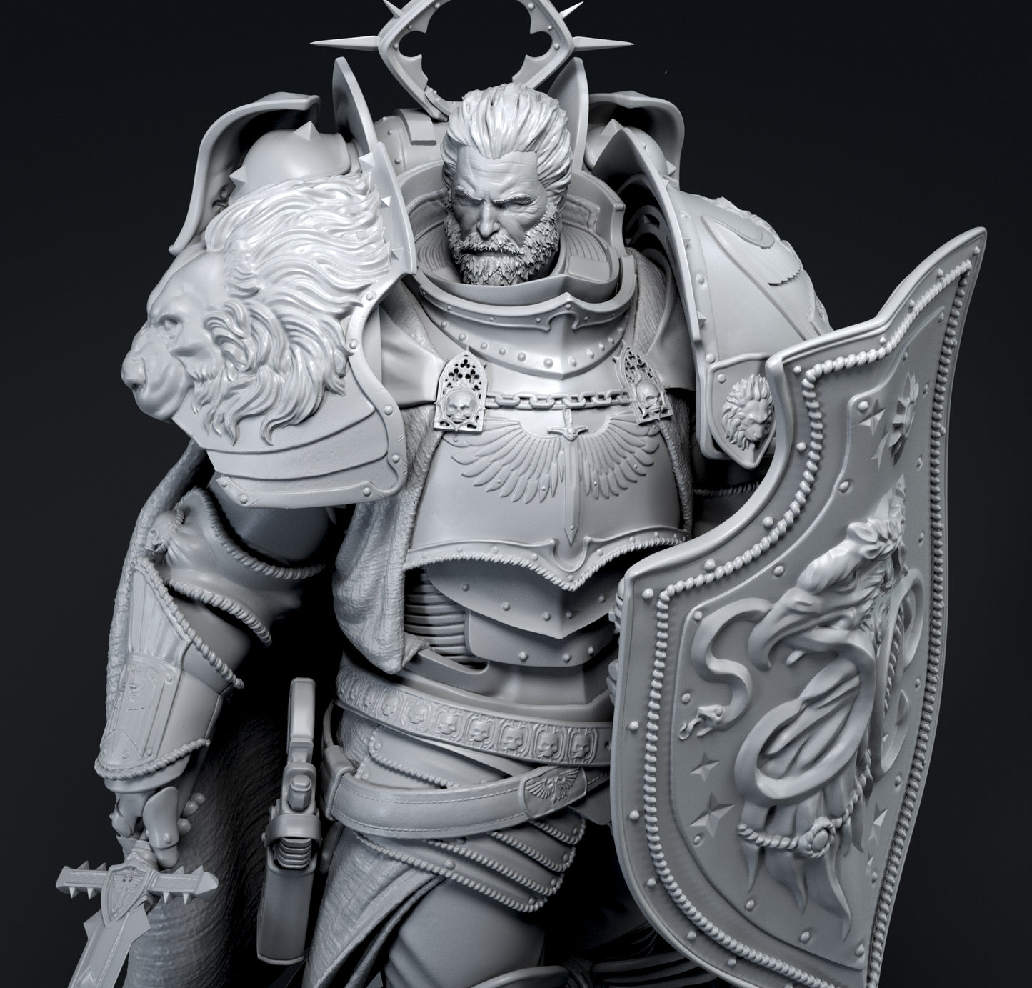 Lion El' Jonson 3D Printed model - Fan Art