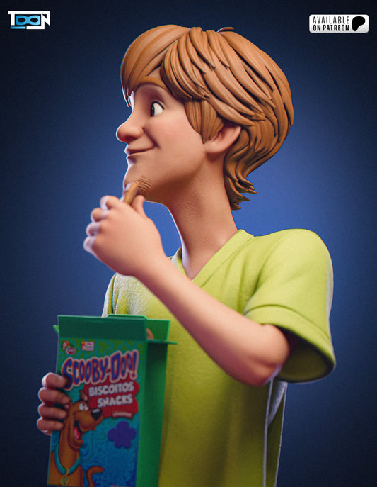 Shaggy - Scooby Doo - 6 Scale 3D Printed Statue Model Kit
